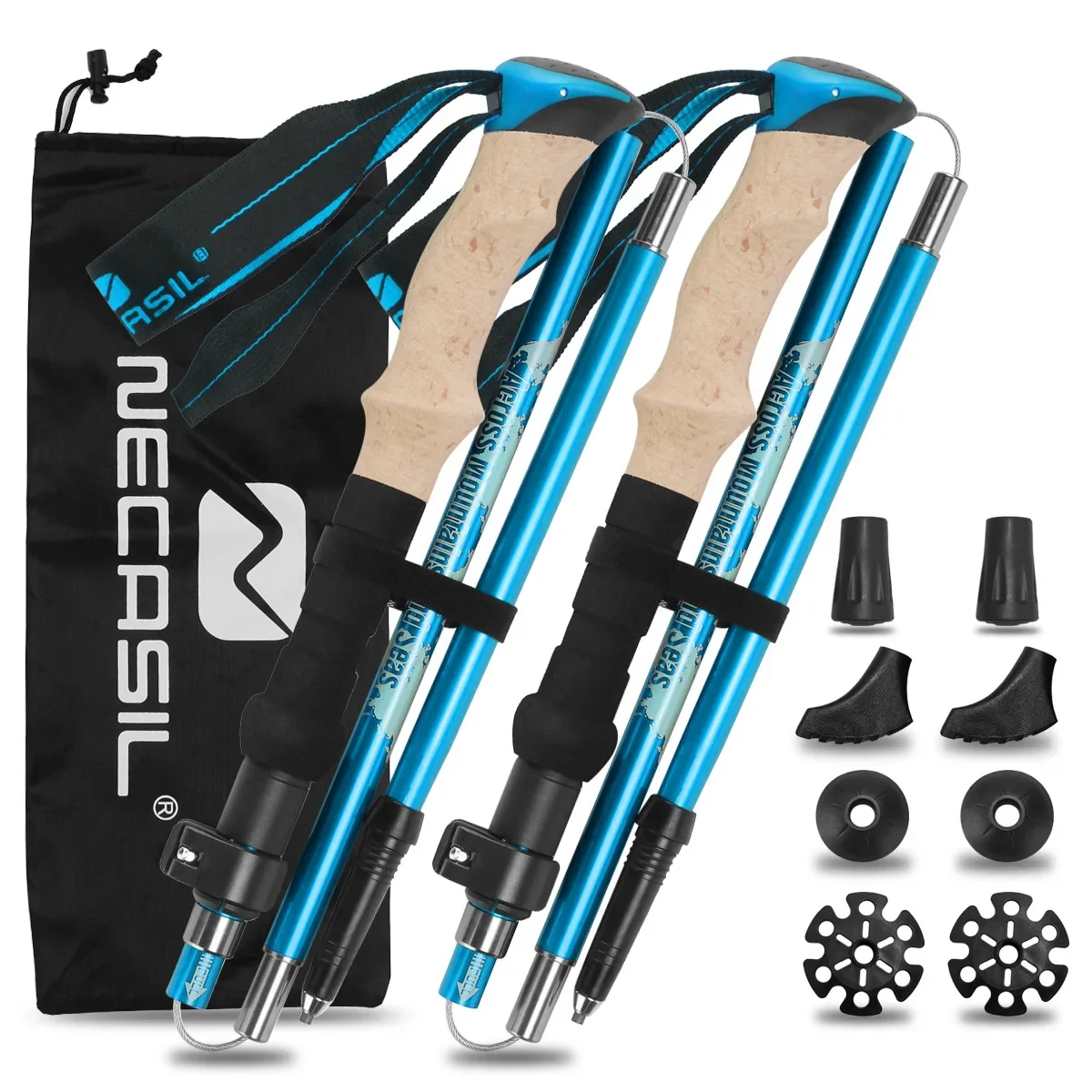 2 Pack Lightweight Foldable Tr - огляд і ціна Trekking Pole Carbon